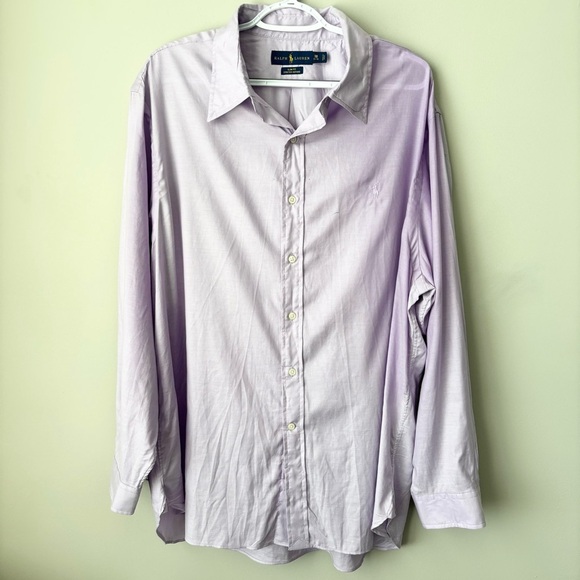 Ralph Lauren Other - Ralph Lauren Slim Fit Stretch Oxford Men's Lavender Shirt Size 18 (XXL)
